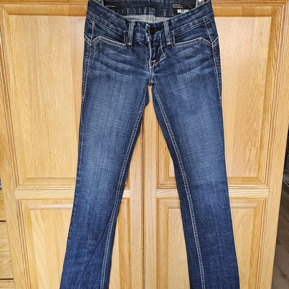 William Rast Dark Blue Straight Leg Jeans